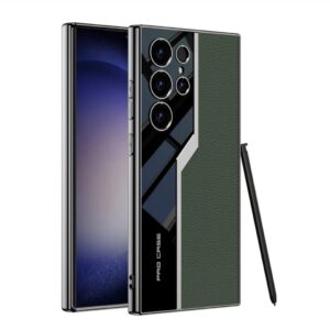 Samsung Galaxy  S24 Ultra Green  Leather And Glossy Procase Design Case