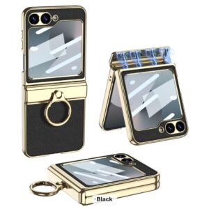 Samsung Galaxy Z Flip 6 Black  Matt Styles With Magnetic Hinge And Inbuilt Front Screen Guard