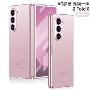 Samsung Galaxy Z Fold 6 Pink AG matt Styles With Inbuilt Front Screen Guard