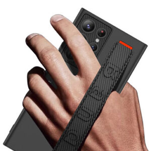 Samsung Galaxy S24 Ultra Black Matt With Premium Band Holder Case