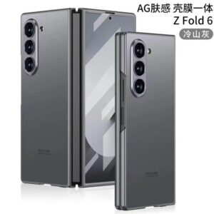 Samsung Galaxy Z Fold 6 Dark Grey AG matt Styles With Inbuilt Front Screen Guard