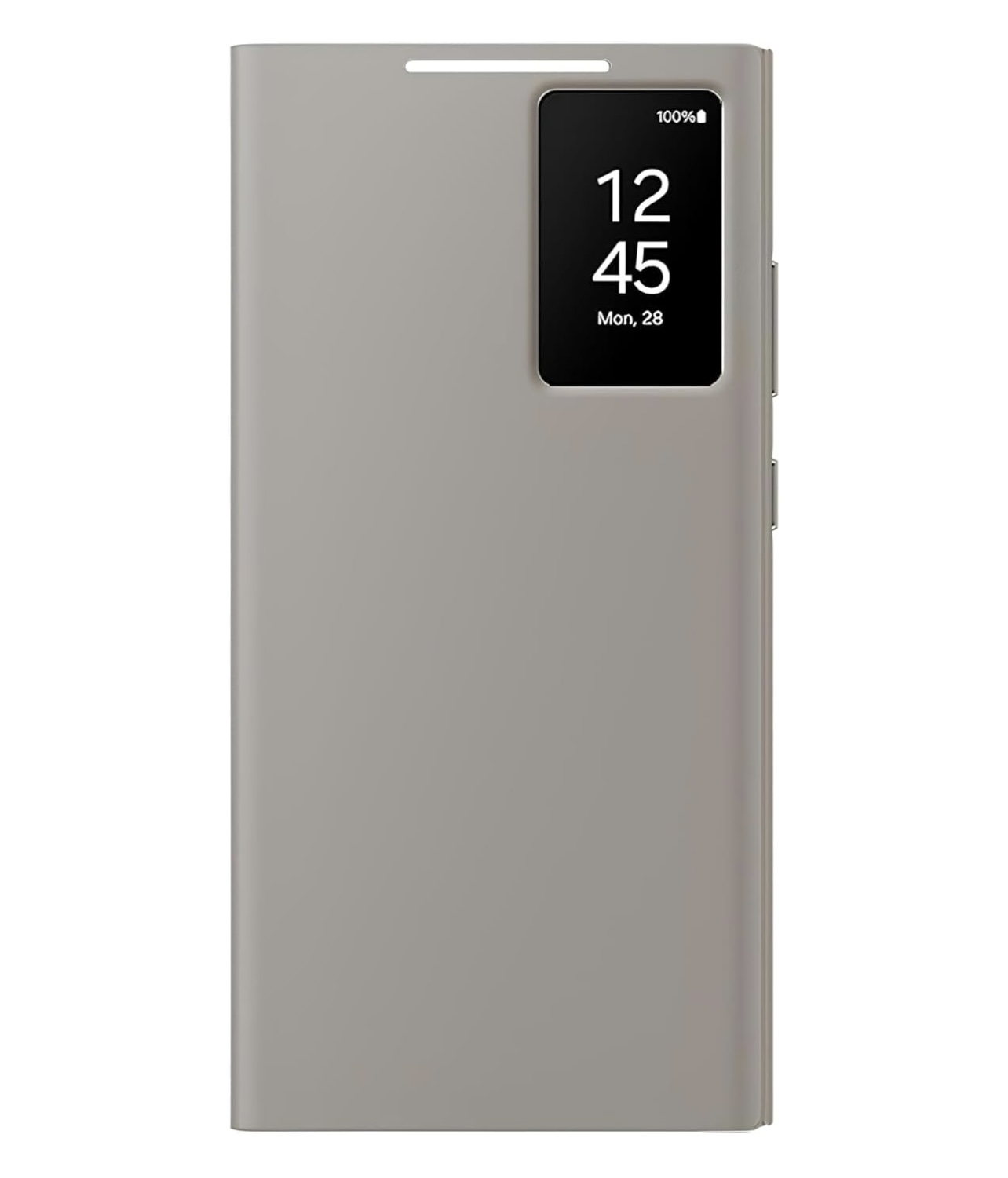 Samsung Galaxy S24 Ultra Titanium Grey Smart View Wallet Case-Protective Leather Cover With Smart Display, Tap Control, Slim Design