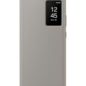 Samsung Galaxy S23 Ultra Titanium Grey Smart View Wallet Case-Protective Leather Cover With Smart Display, Tap Control, Slim Design