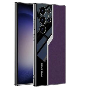 Samsung Galaxy  S24 Ultra  Purple  Leather And Glossy Procase Design Case
